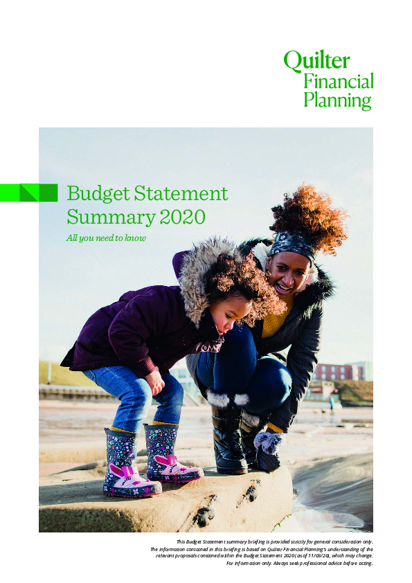 Spring Budget Statement 2020