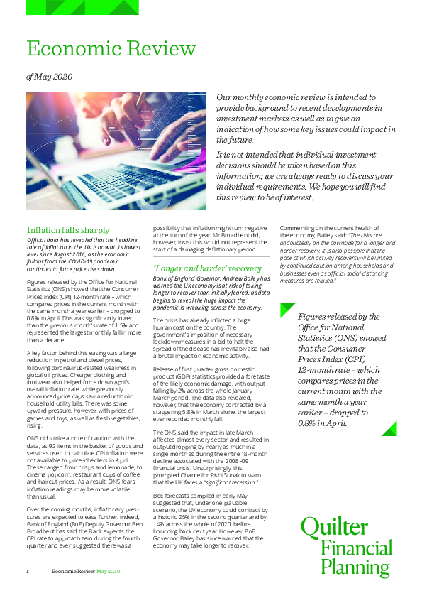Economic Review of May 2020