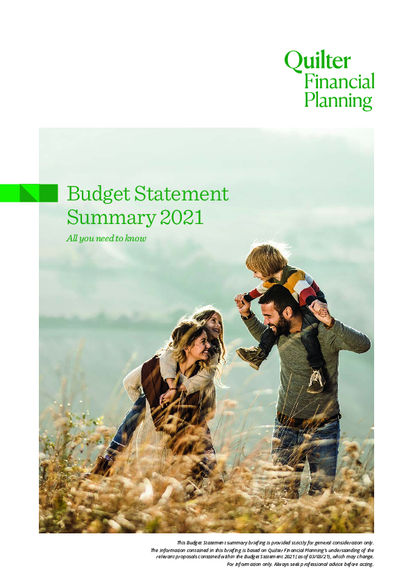 Spring Budget Statement 2021