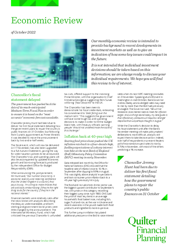 Economic Review of October 2022