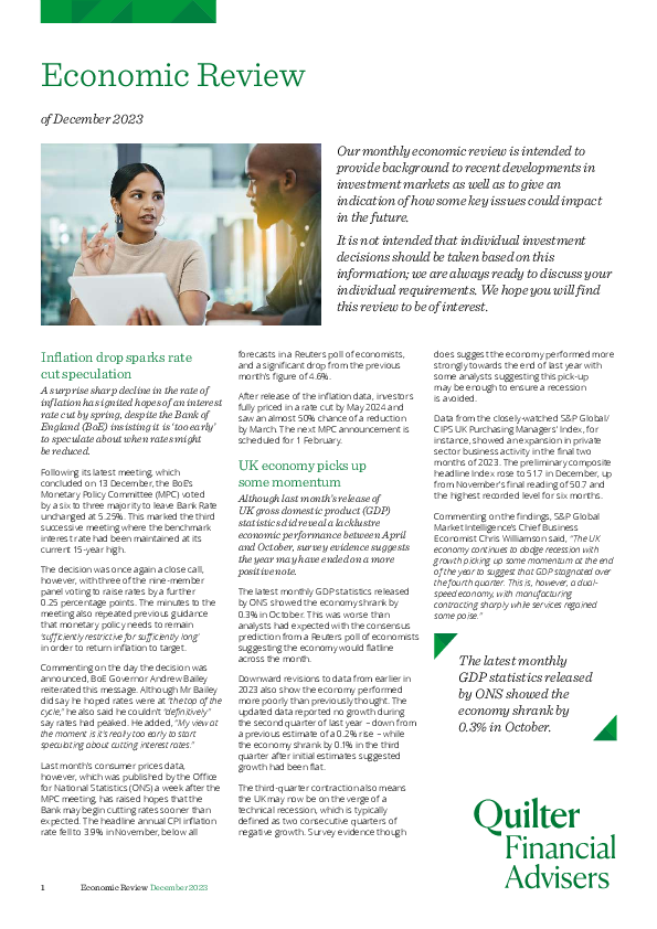Economic Review of December 2023