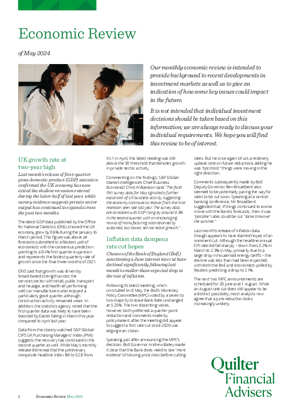 Economic Review of May 2024