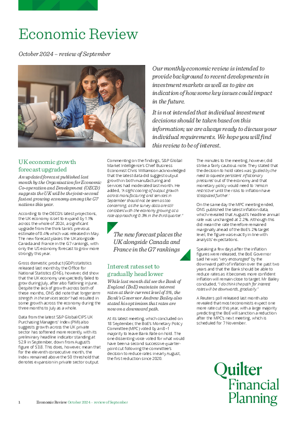 Economic Review of September 2024