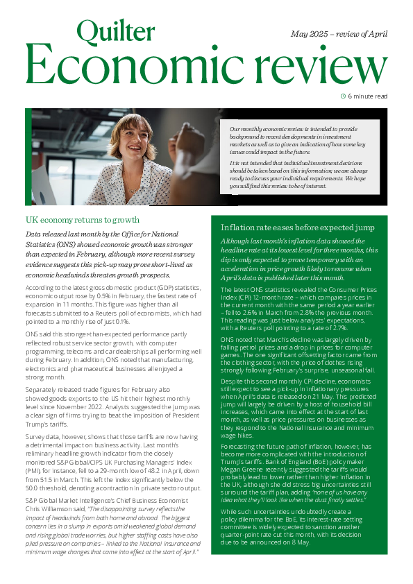 Economic Review of April 2025