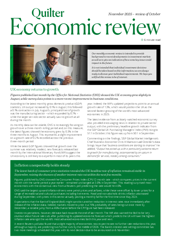 Economic Review of October 2025