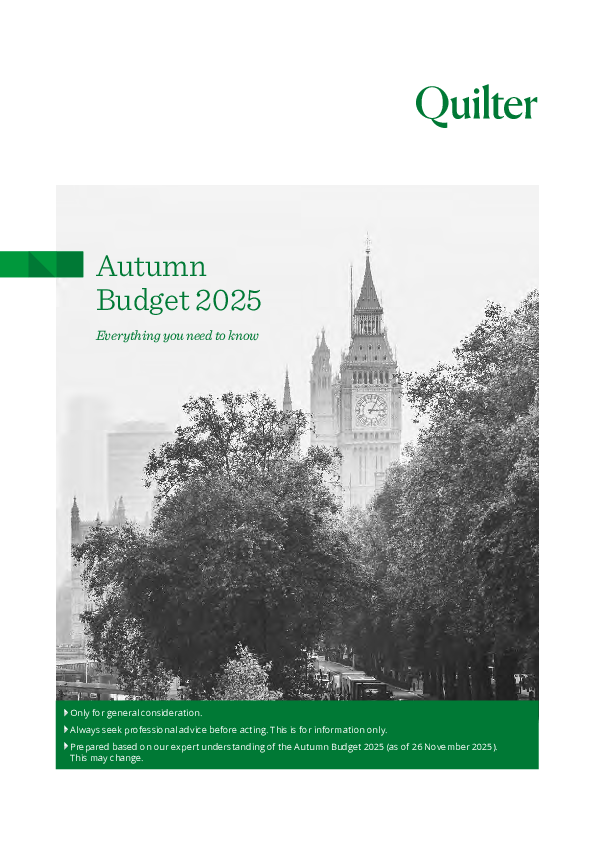 Autumn Budget Summary 2025